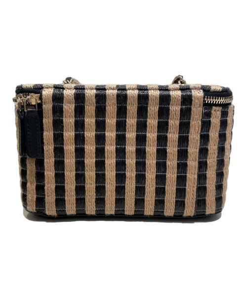 CHANEL（シャネル）CHANEL (シャネル) スモールバニティショルダーバッグ ベージュ×ブラックの古着・服飾アイテム