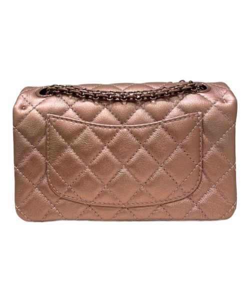 CHANEL（シャネル）CHANEL (シャネル) 2.55ミニフラップバッグ メタリックローズゴールド サイズ:20の古着・服飾アイテム