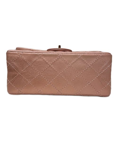CHANEL（シャネル）CHANEL (シャネル) 2.55ミニフラップバッグ メタリックローズゴールド サイズ:20の古着・服飾アイテム