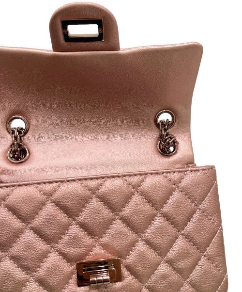 CHANEL（シャネル）CHANEL (シャネル) 2.55ミニフラップバッグ メタリックローズゴールド サイズ:20の古着・服飾アイテム