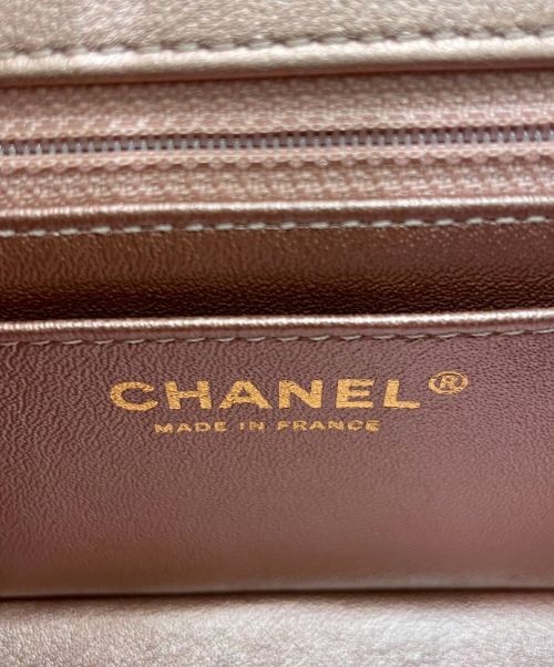 CHANEL（シャネル）CHANEL (シャネル) 2.55ミニフラップバッグ メタリックローズゴールド サイズ:20の古着・服飾アイテム