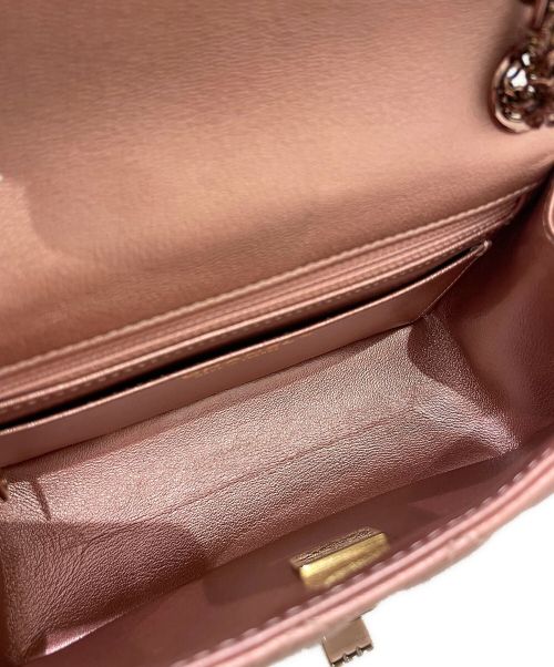 CHANEL（シャネル）CHANEL (シャネル) 2.55ミニフラップバッグ メタリックローズゴールド サイズ:20の古着・服飾アイテム