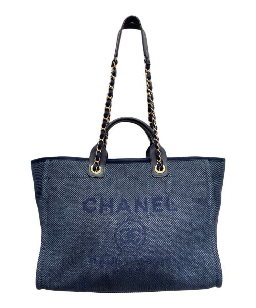 CHANEL（シャネル）CHANEL (シャネル) ドーヴィル GM インディゴ サイズ:GMの古着・服飾アイテム