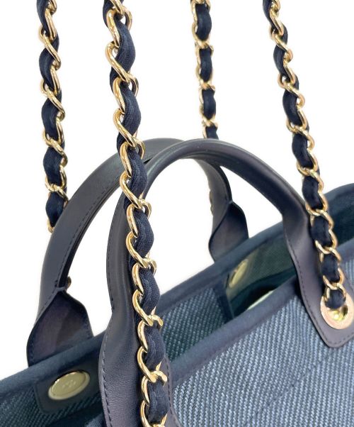 CHANEL（シャネル）CHANEL (シャネル) ドーヴィル GM インディゴ サイズ:GMの古着・服飾アイテム