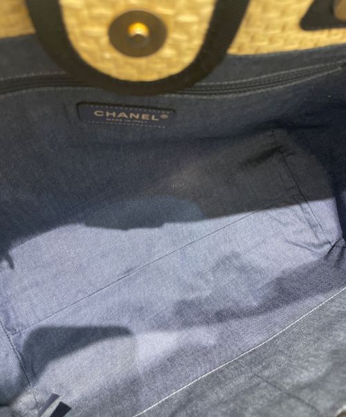 CHANEL（シャネル）CHANEL (シャネル) ストロートートバッグ ベージュ サイズ:MMの古着・服飾アイテム