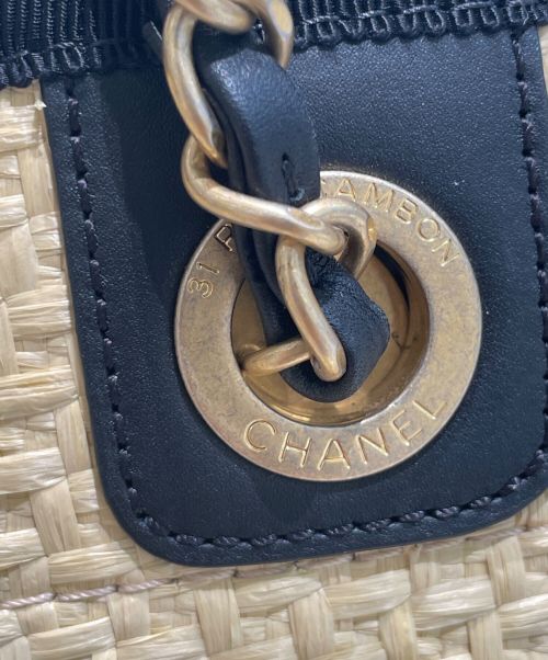 CHANEL（シャネル）CHANEL (シャネル) ストロートートバッグ ベージュ サイズ:MMの古着・服飾アイテム