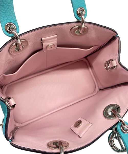 Christian Dior（クリスチャン ディオール）Christian Dior (クリスチャン ディオール) DIORISSIMO BAG ディオリッシモ バッグ ターコイズブルーの古着・服飾アイテム
