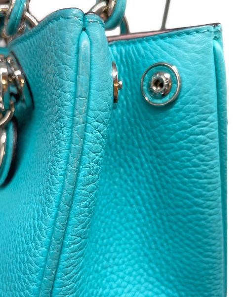 Christian Dior（クリスチャン ディオール）Christian Dior (クリスチャン ディオール) DIORISSIMO BAG ディオリッシモ バッグ ターコイズブルーの古着・服飾アイテム