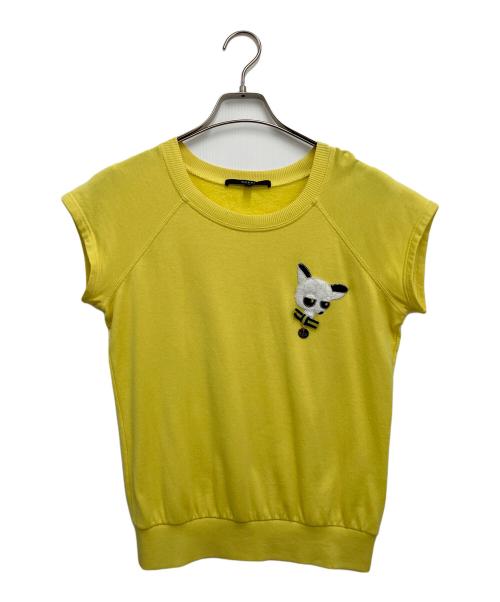 GUCCI（グッチ）GUCCI (グッチ) スウェット半袖カットソー イエロー サイズ:XSの古着・服飾アイテム