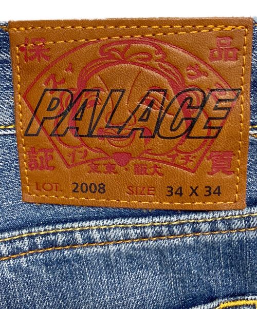 PALACE（パレス）PALACE (パレス) EVISU (エビス) ダイスプリントジーンズ インディゴ サイズ:34の古着・服飾アイテム