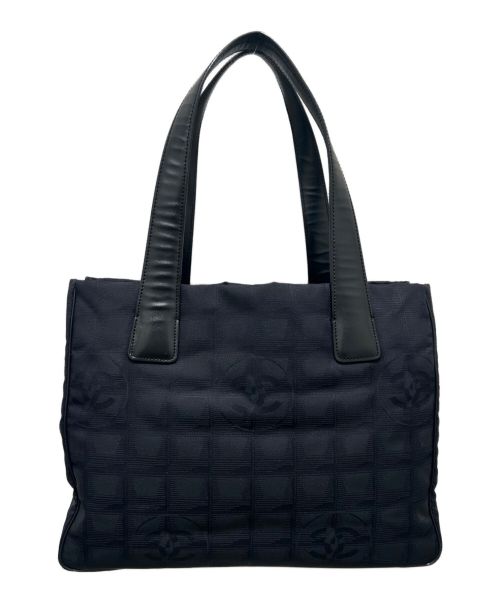 CHANEL（シャネル）CHANEL (シャネル) ニュートラベルラインハンドバッグ ブラックの古着・服飾アイテム