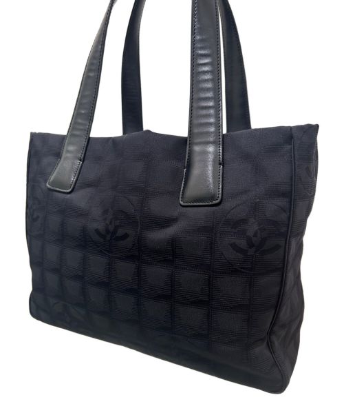 CHANEL（シャネル）CHANEL (シャネル) ニュートラベルラインハンドバッグ ブラックの古着・服飾アイテム