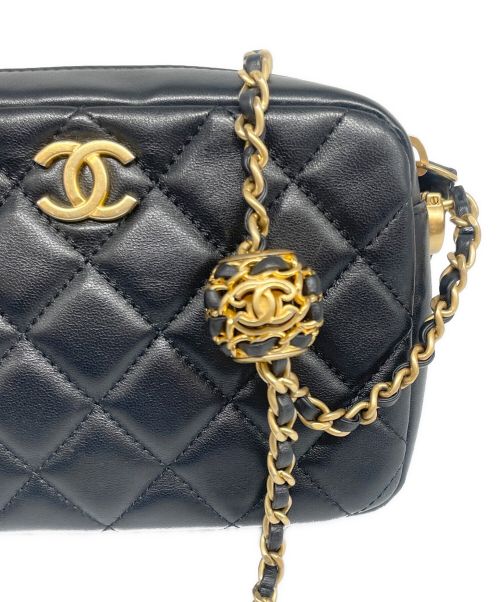 CHANEL（シャネル）CHANEL (シャネル) マトラッセ ショルダーポーチ ブラックの古着・服飾アイテム