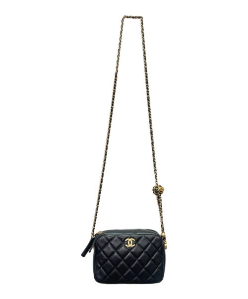 CHANEL（シャネル）CHANEL (シャネル) マトラッセ ショルダーポーチ ブラックの古着・服飾アイテム