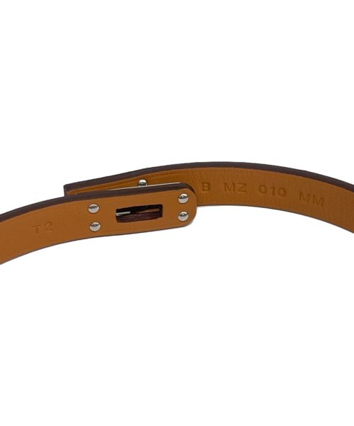 HERMES（エルメス）HERMES (エルメス) ミニケリードゥブルトゥール/シルバー金具/ヴォースイフト/ローズ･サクラ/B刻印 ピンク サイズ:T2 未使用品の古着・服飾アイテム