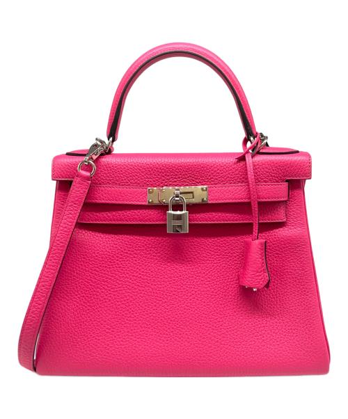HERMES（エルメス）HERMES (エルメス) ケリー28 内縫い/シルバー金具/トゴ/ローズショッキング/Z刻印 ローズショッキング サイズ:28の古着・服飾アイテム