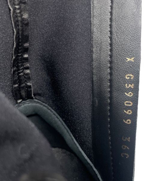 CHANEL（シャネル）CHANEL (シャネル) ボリュームソールレザーアンクル ブラック サイズ:36Cの古着・服飾アイテム