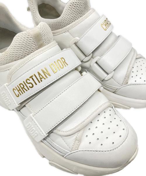 Christian Dior（クリスチャン ディオール）Christian Dior (クリスチャン ディオール) ベルクロスニーカー ホワイト サイズ:36の古着・服飾アイテム