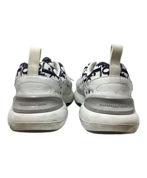 Christian Dior（クリスチャン ディオール）Christian Dior (クリスチャン ディオール) B24 Oblique Technical Fabric (B24オブリークテクニカルファヴリック) ホワイト×ブラック サイズ:41の古着・服飾アイテム