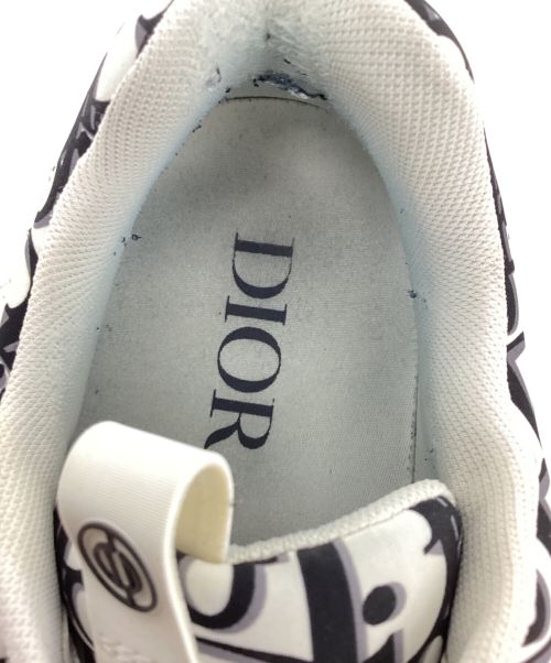 Christian Dior（クリスチャン ディオール）Christian Dior (クリスチャン ディオール) B24 Oblique Technical Fabric (B24オブリークテクニカルファヴリック) ホワイト×ブラック サイズ:41の古着・服飾アイテム