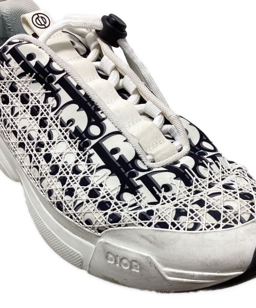 Christian Dior（クリスチャン ディオール）Christian Dior (クリスチャン ディオール) B24 Oblique Technical Fabric (B24オブリークテクニカルファヴリック) ホワイト×ブラック サイズ:41の古着・服飾アイテム