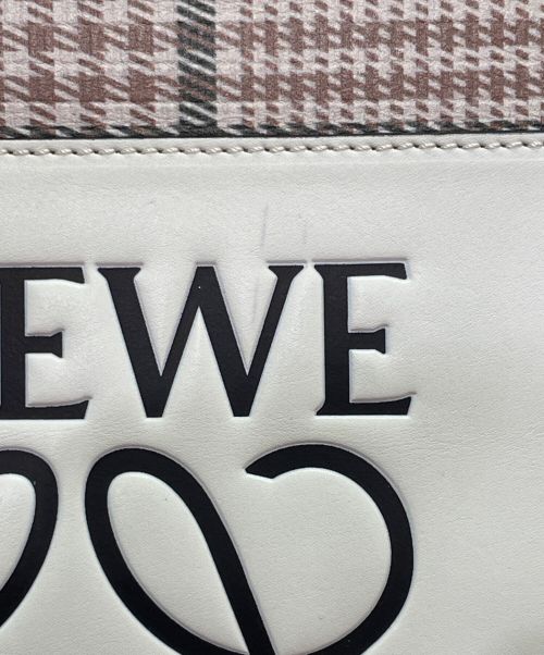 LOEWE（ロエベ）LOEWE (ロエベ) ショッパー トートバッグ ベージュ×ブラックの古着・服飾アイテム