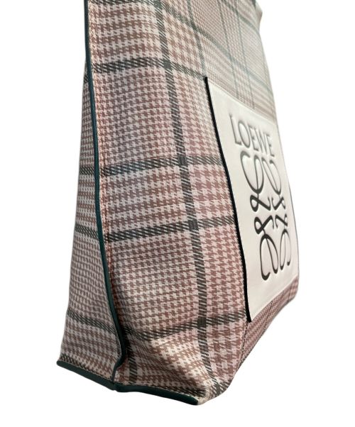 LOEWE（ロエベ）LOEWE (ロエベ) ショッパー トートバッグ ベージュ×ブラックの古着・服飾アイテム