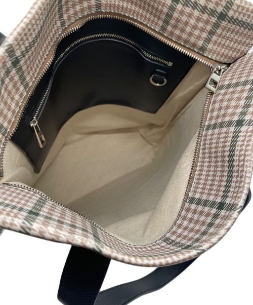 LOEWE（ロエベ）LOEWE (ロエベ) ショッパー トートバッグ ベージュ×ブラックの古着・服飾アイテム
