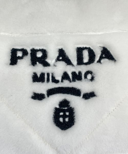 PRADA（プラダ）PRADA (プラダ) キルト シアリング トートバッグ ホワイトの古着・服飾アイテム
