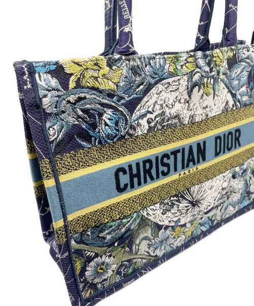 Christian Dior（クリスチャン ディオール）Christian Dior (クリスチャン ディオール) ブックトートミディアム ネイビー サイズ:M（ミディアム）の古着・服飾アイテム