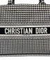 中古・古着 Christian Dior (クリスチャン ディオール) ブックトートミディアム ブラック×ホワイト サイズ:M（ミディアム）：210000円