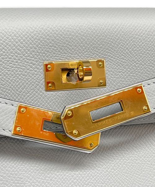 HERMES（エルメス）HERMES (エルメス) ケリー 28 外縫い/ゴールド金具/ヴォースイフト/ブルー系/C刻印 ブルー系 サイズ:28の古着・服飾アイテム