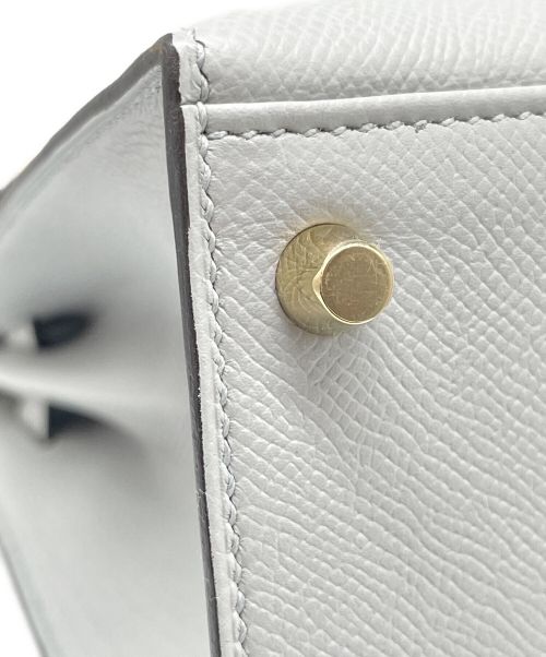 HERMES（エルメス）HERMES (エルメス) ケリー 28 外縫い/ゴールド金具/ヴォースイフト/ブルー系/C刻印 ブルー系 サイズ:28の古着・服飾アイテム