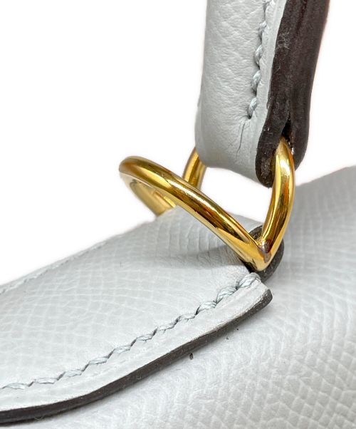 HERMES（エルメス）HERMES (エルメス) ケリー 28 外縫い/ゴールド金具/ヴォースイフト/ブルー系/C刻印 ブルー系 サイズ:28の古着・服飾アイテム