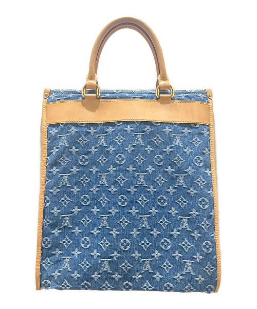 LOUIS VUITTON（ルイ ヴィトン）LOUIS VUITTON (ルイ ヴィトン) フラットショッパー ハンドバッグ ブルーの古着・服飾アイテム