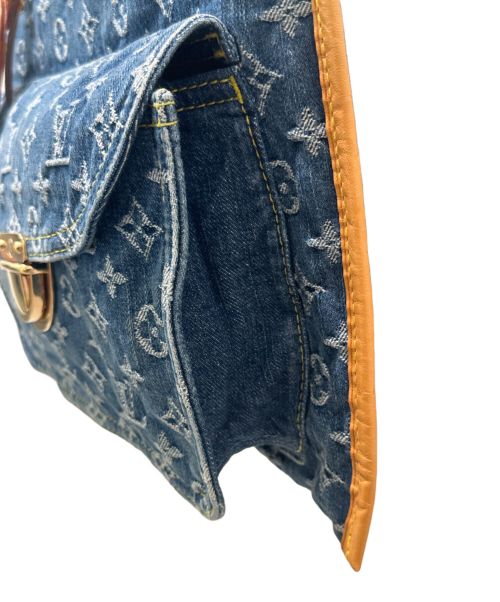 LOUIS VUITTON（ルイ ヴィトン）LOUIS VUITTON (ルイ ヴィトン) フラットショッパー ハンドバッグ ブルーの古着・服飾アイテム