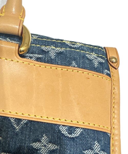 LOUIS VUITTON（ルイ ヴィトン）LOUIS VUITTON (ルイ ヴィトン) フラットショッパー ハンドバッグ ブルーの古着・服飾アイテム