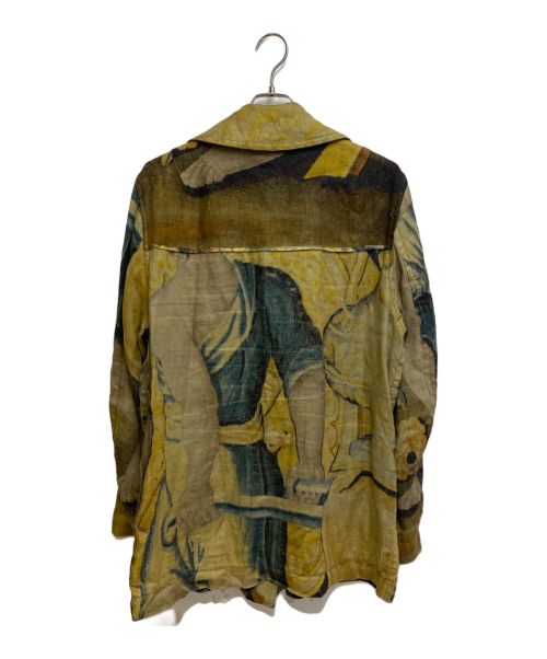 DRIES VAN NOTEN（ドリスヴァンノッテン）DRIES VAN NOTEN (ドリスヴァンノッテン) ダッフルリネンコート マルチカラー サイズ:Mの古着・服飾アイテム
