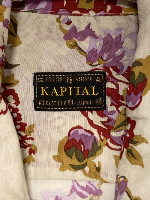 KAPITAL（キャピタル）KAPITAL (キャピタル) シャツ ベージュ×レッド サイズ:4の古着・服飾アイテム