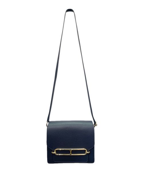 HERMES（エルメス）HERMES (エルメス) サックロウリス ミニ/エバーカラー/ゴールド金具/ネイビー/Y刻印 ネイビー サイズ:mini/ミニの古着・服飾アイテム