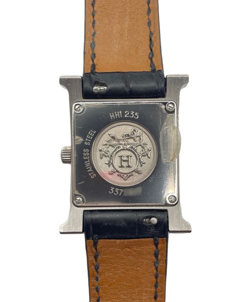 HERMES（エルメス）HERMES (エルメス) Hウォッチ スモール Ref.036735WW00 シェル サイズ:スモール/SMALLの古着・服飾アイテム