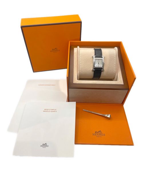 HERMES（エルメス）HERMES (エルメス) Hウォッチ スモール Ref.036735WW00 シェル サイズ:スモール/SMALLの古着・服飾アイテム