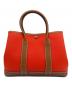 HERMES (エルメス) ガーデンパーティー TPM/シルバー金具/キャンバス×ネゴンダ/オレンジ系/W刻印 オレンジ×ブラウン サイズ:TPM：430000円