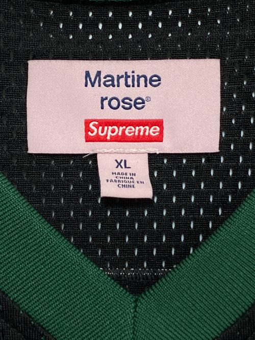 SUPREME（シュプリーム）SUPREME (シュプリーム) MARTINE ROSE (マーティン・ローズ) Football Jersey ブラック×グリーン サイズ:XLの古着・服飾アイテム