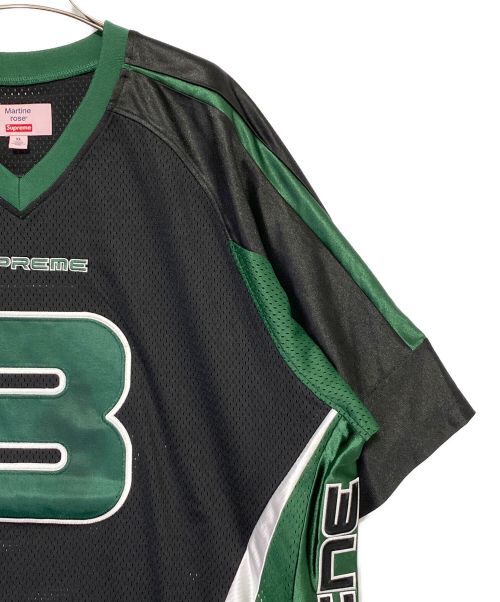 SUPREME（シュプリーム）SUPREME (シュプリーム) MARTINE ROSE (マーティン・ローズ) Football Jersey ブラック×グリーン サイズ:XLの古着・服飾アイテム