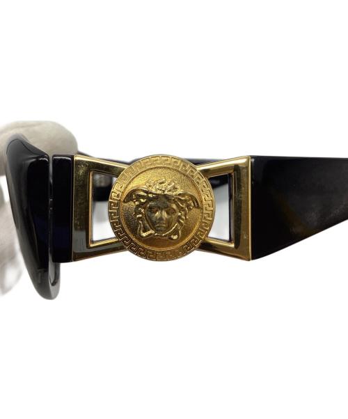 VERSACE（ヴェルサーチェ）VERSACE (ヴェルサーチェ) テンプル装飾サングラス ブラックの古着・服飾アイテム