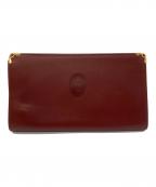 Cartierカルティエ）の古着「がま口長財布」｜ボルドー