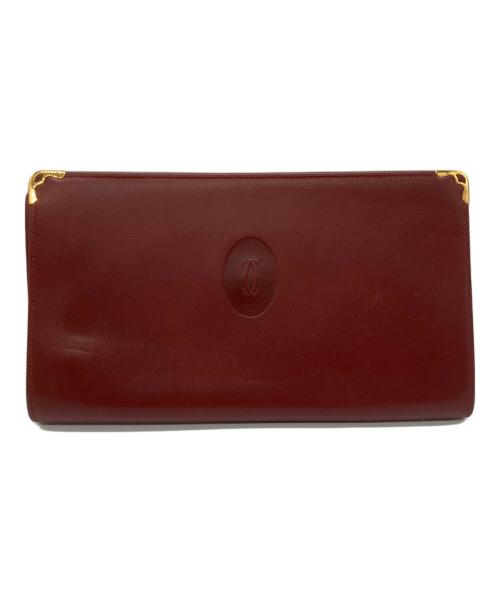 Cartier（カルティエ）Cartier (カルティエ) がま口長財布 ボルドーの古着・服飾アイテム