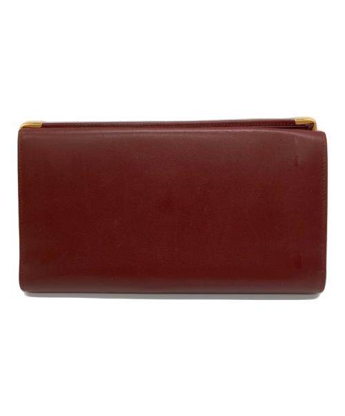 Cartier（カルティエ）Cartier (カルティエ) がま口長財布 ボルドーの古着・服飾アイテム