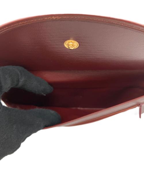 Cartier（カルティエ）Cartier (カルティエ) がま口長財布 ボルドーの古着・服飾アイテム